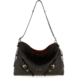 Brown Calfskin Shoulder Bag