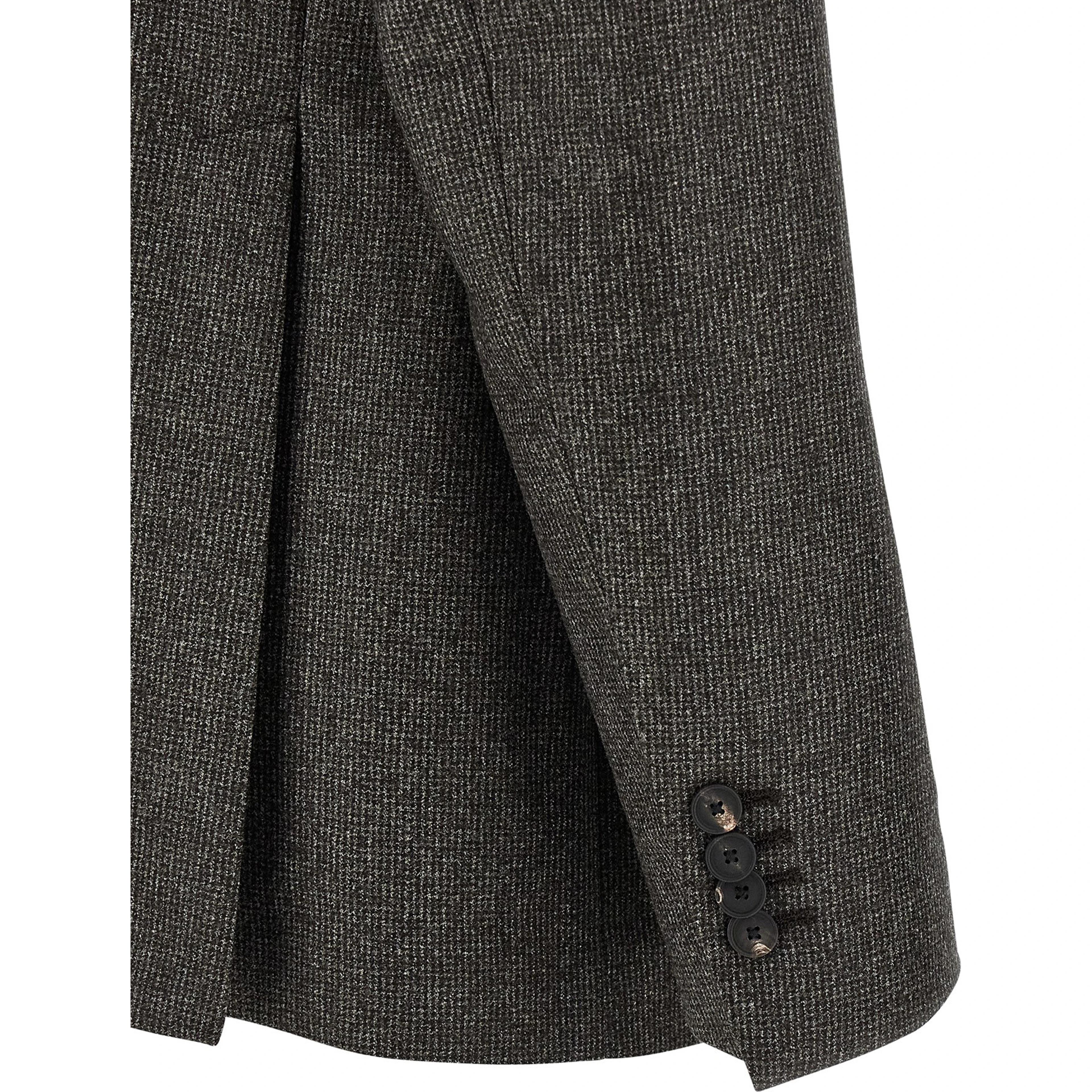 Brown Virgin Wool Two-Piece Suit
