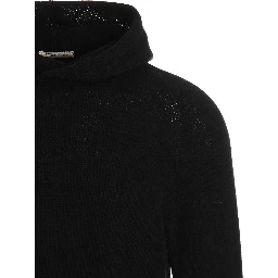 Black Virgin Wool Cardigan