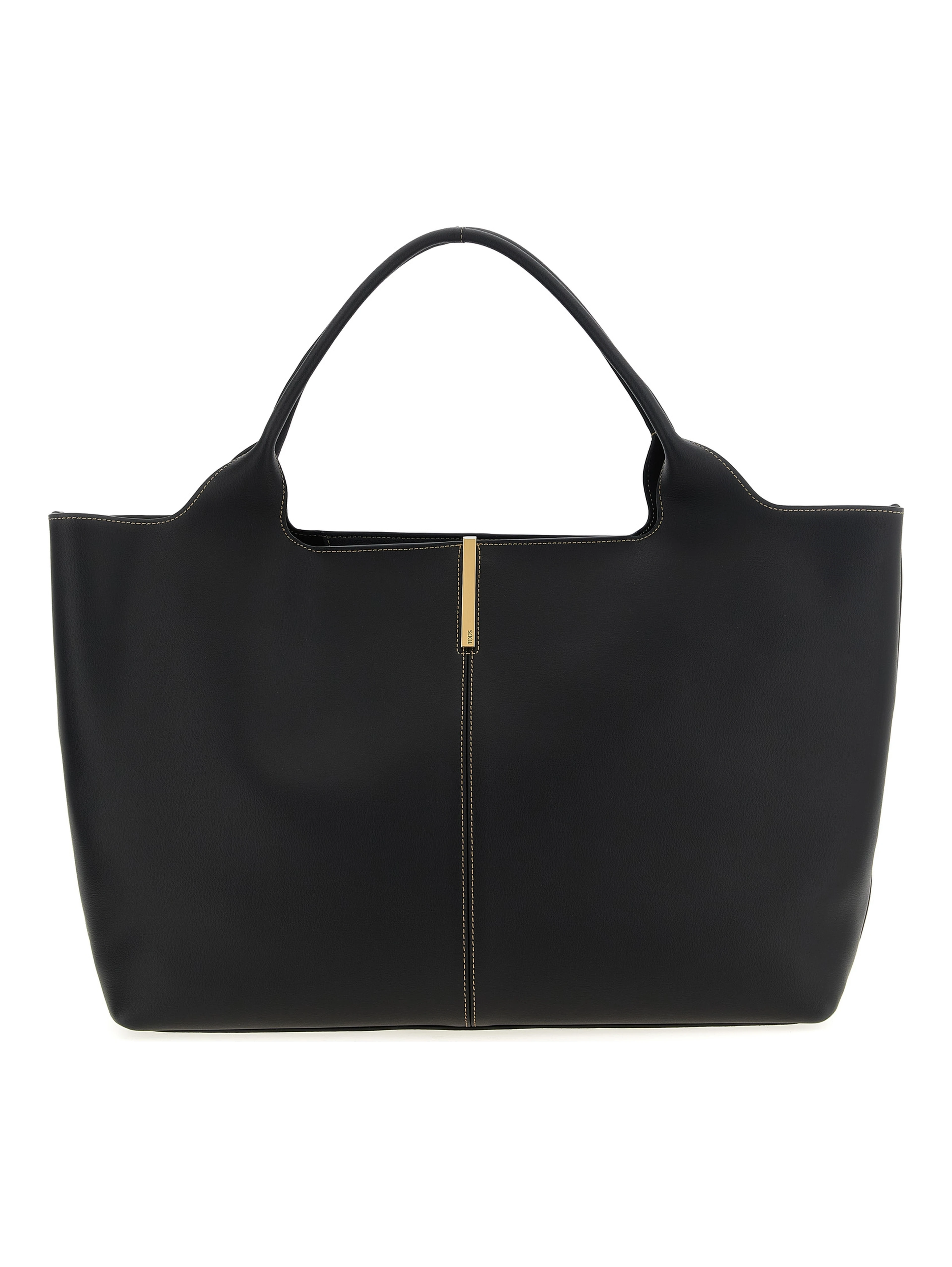 Black Calfskin Tote Bag