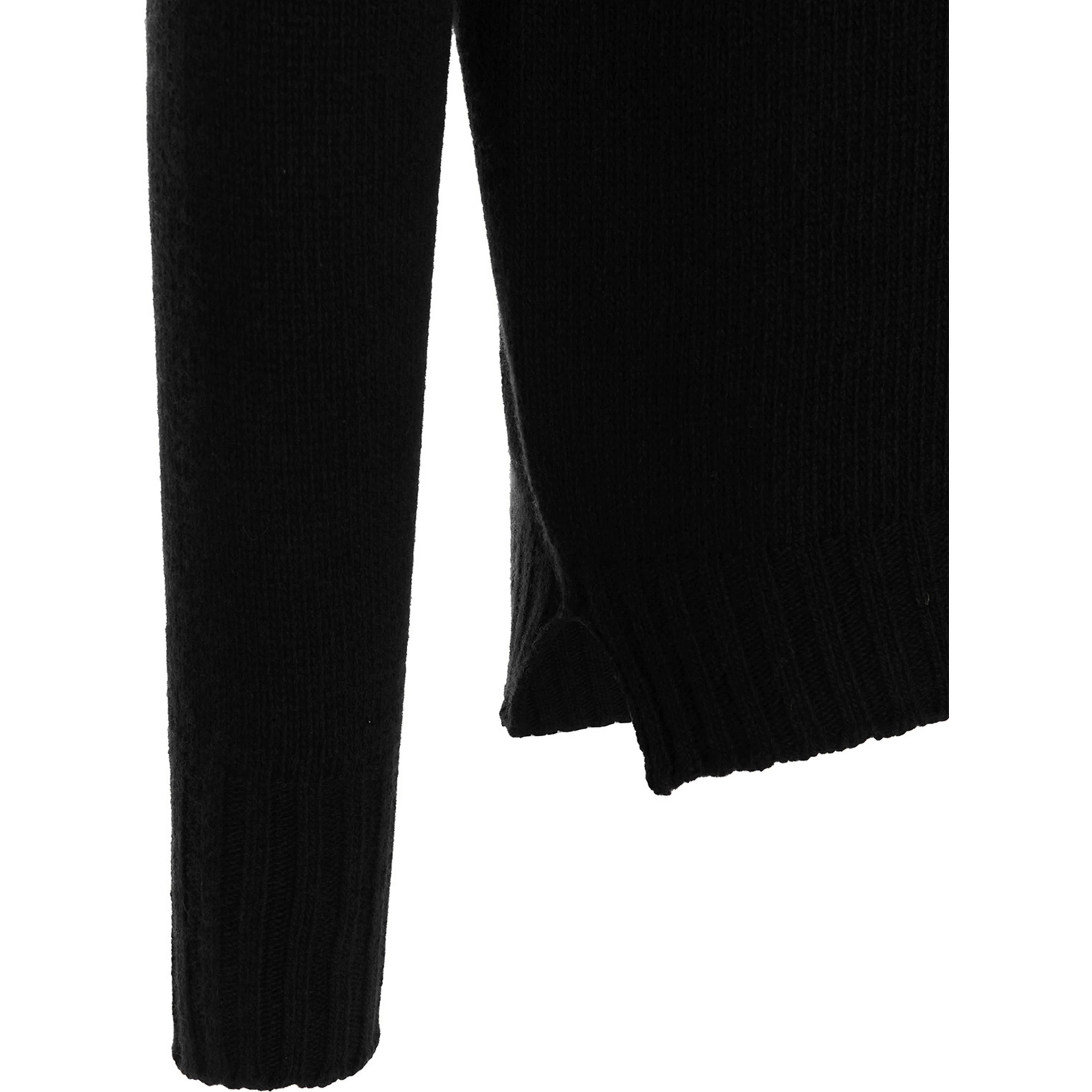 Black Virgin Wool Cardigan