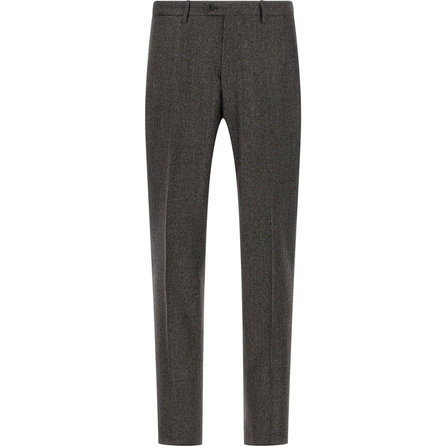 Brown Virgin Wool Two-Piece Suit