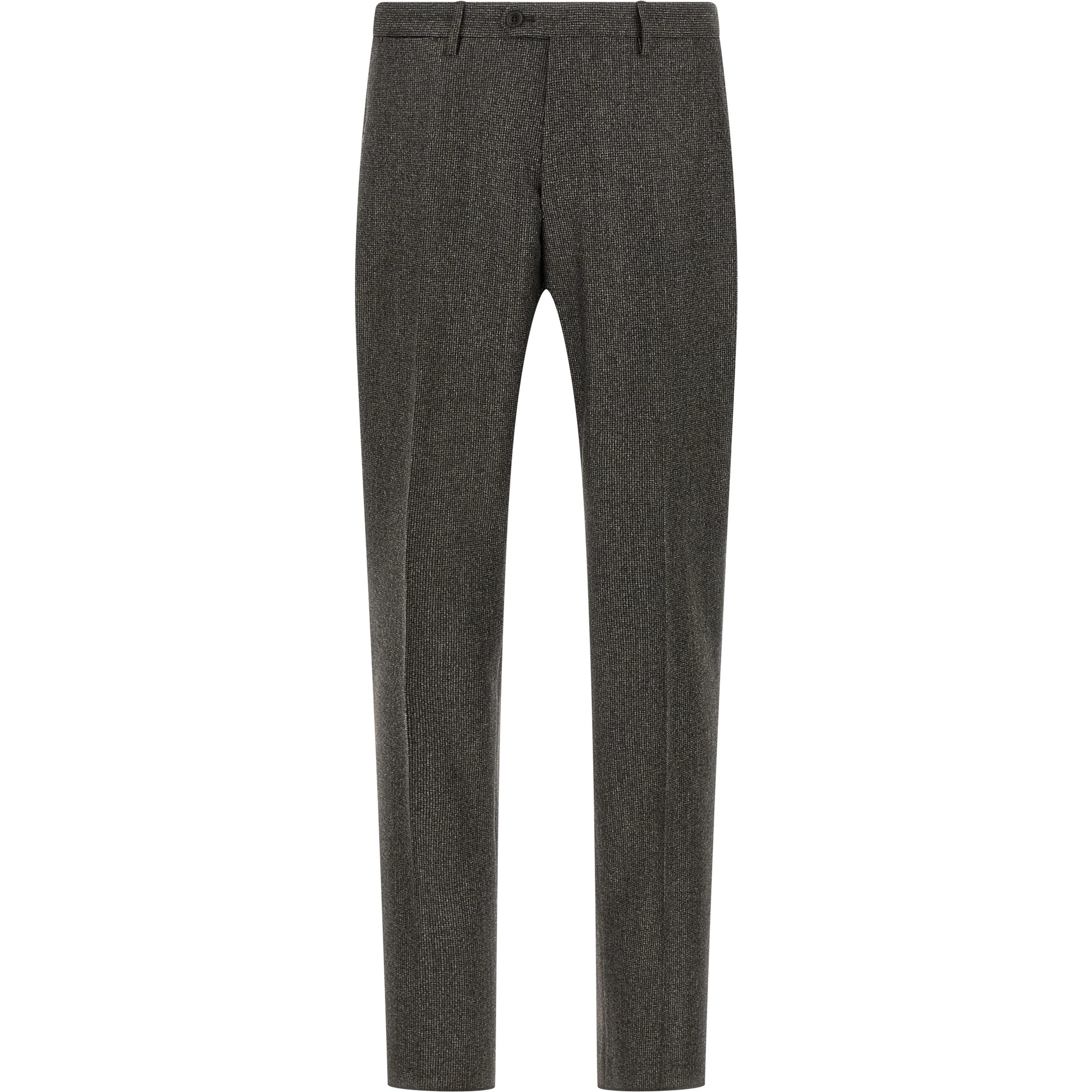 Brown Virgin Wool Two-Piece Suit