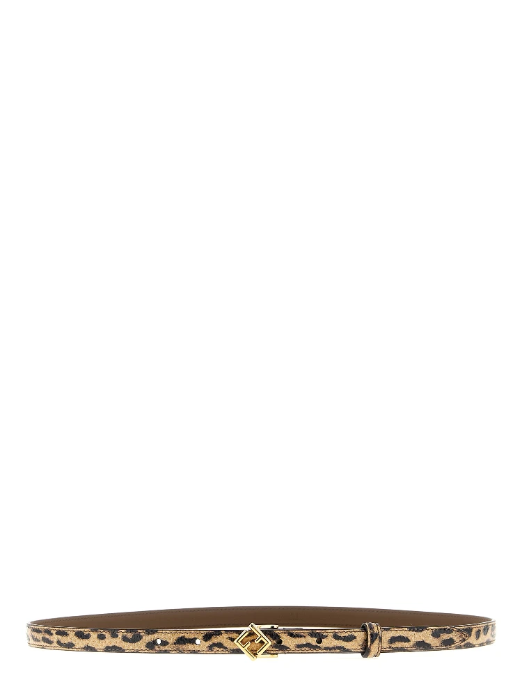 Multicolor Velvet Leather Regular Belt