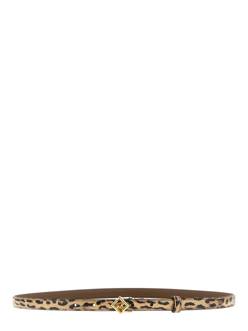 Multicolor Velvet Leather Regular Belt