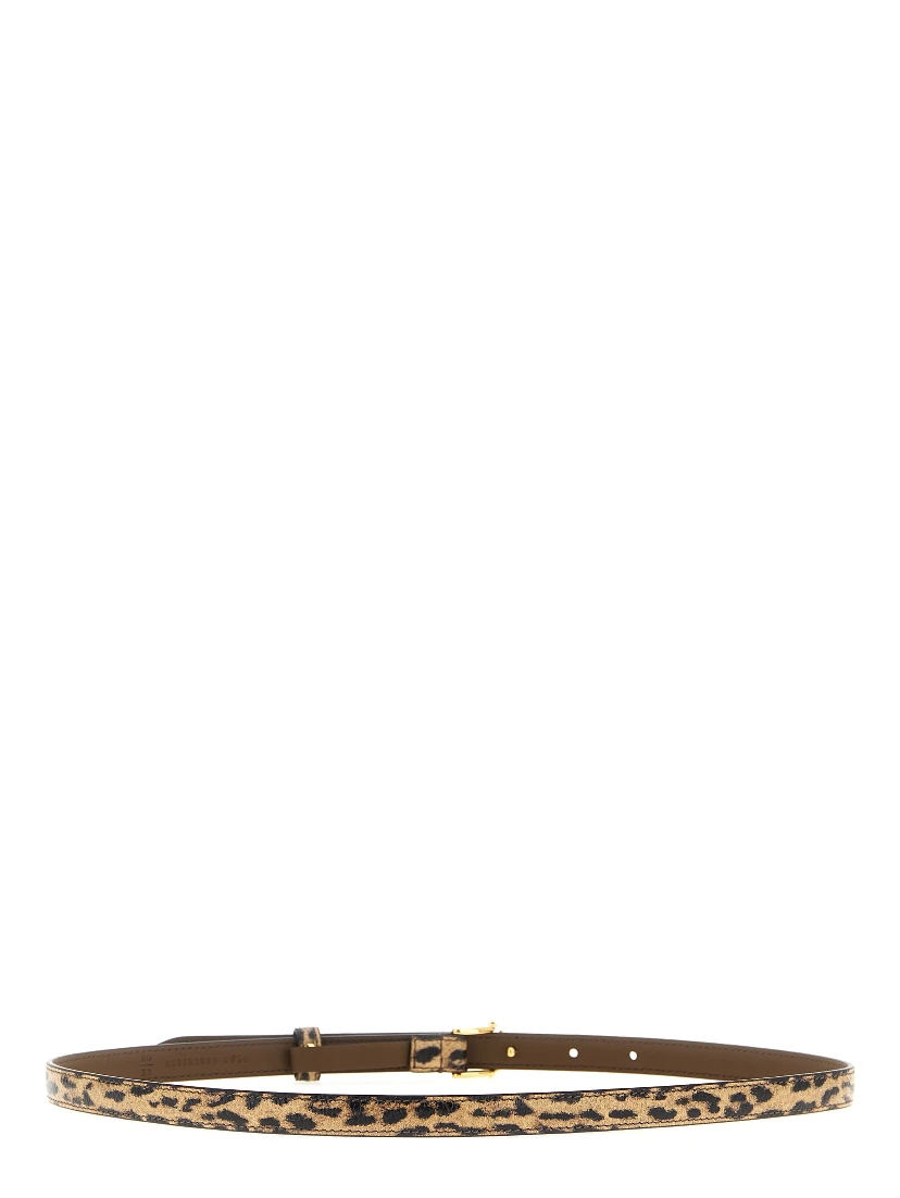 Multicolor Velvet Leather Regular Belt