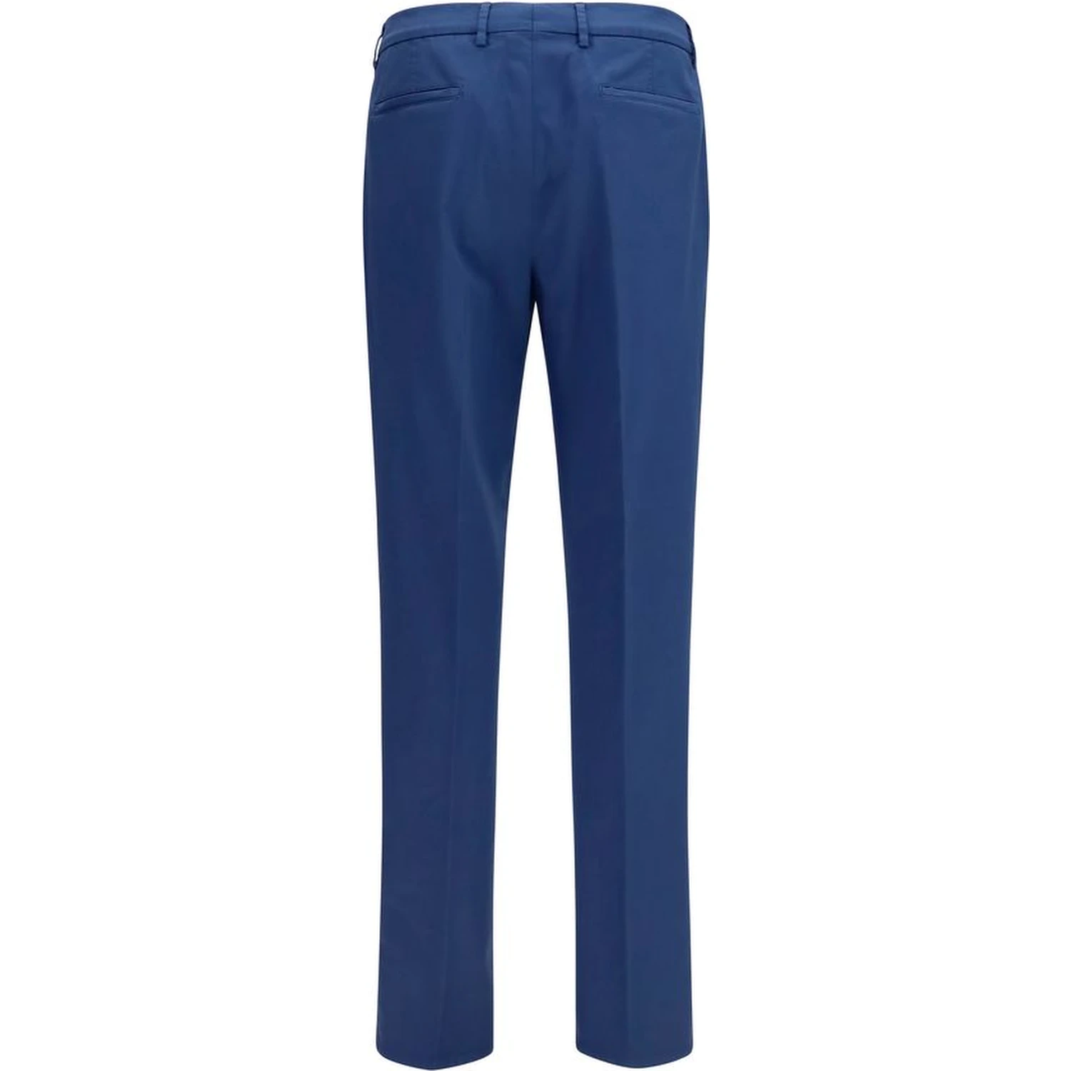 Blue Cotton Chino Pants