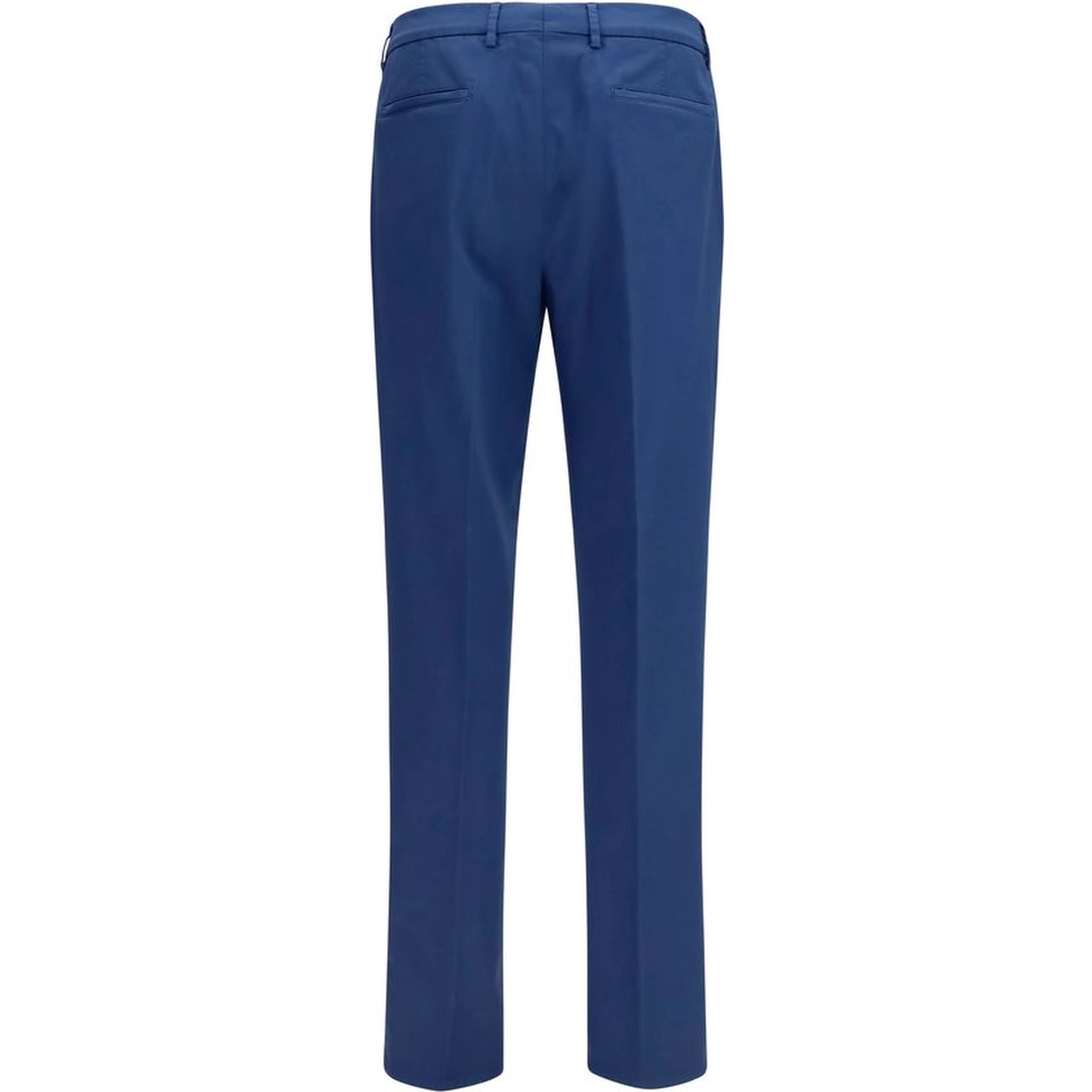 Blue Cotton Chino Pants