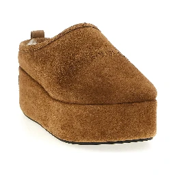 Brown Calfskin Mules