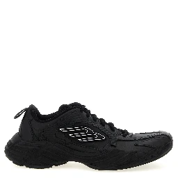 Black Calfskin Athletic Sneakers