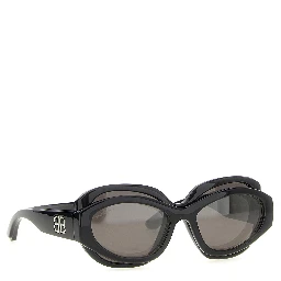 Black Polyamide Sunglasses