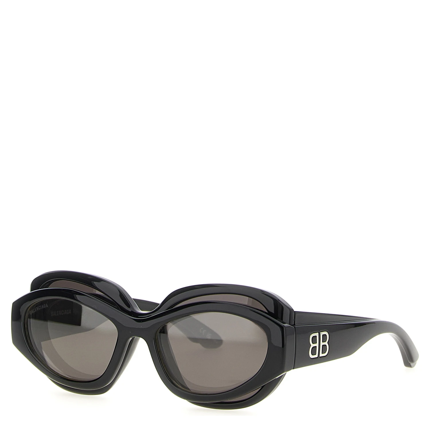 Black Polyamide Sunglasses