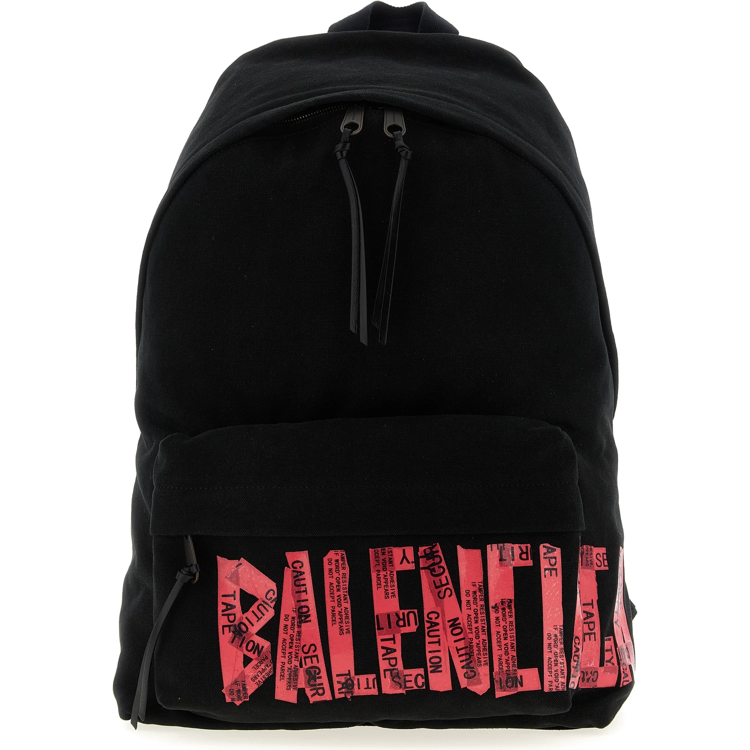 Black Cotton Backpack
