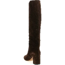 Brown Calfskin Over The Knee