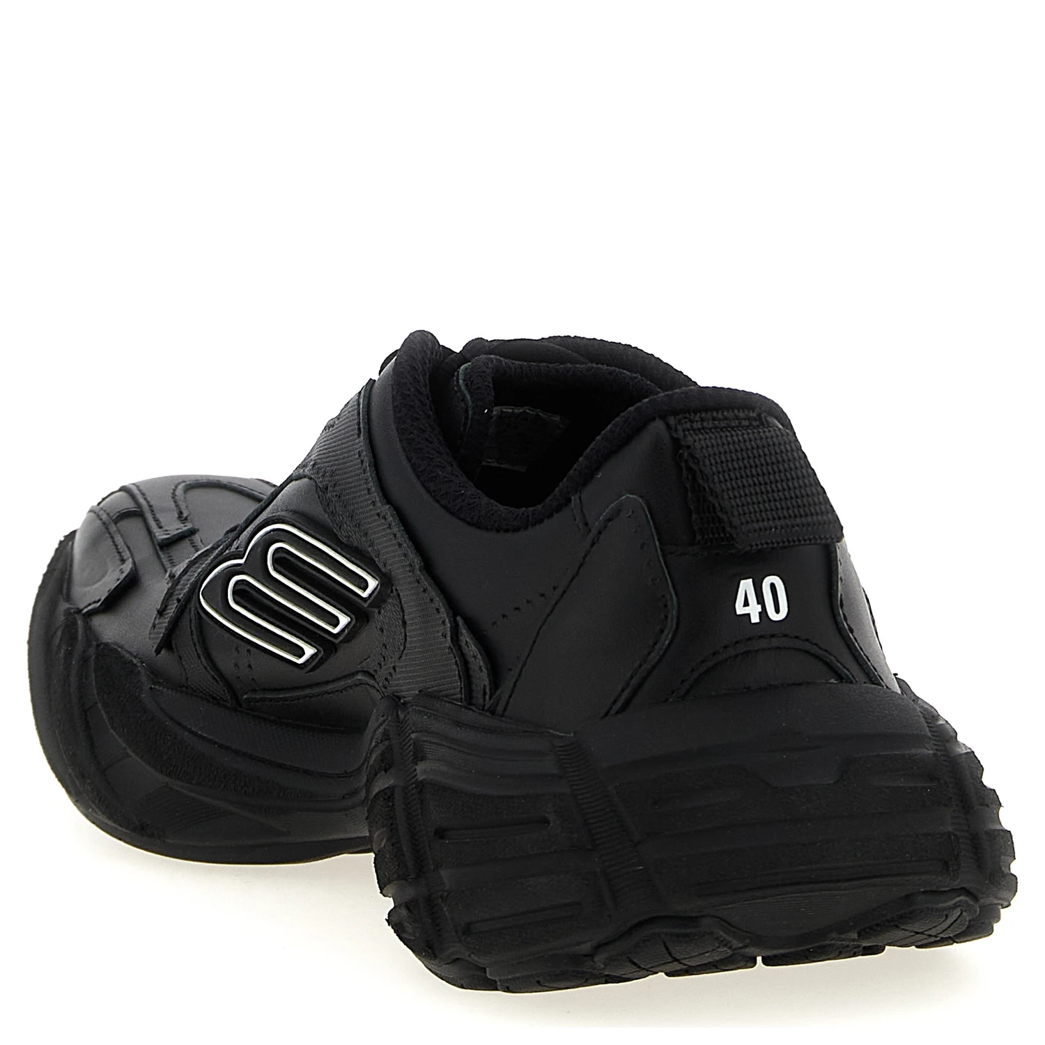 Black Calfskin Athletic Sneakers