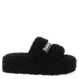 Black Polyester Slides