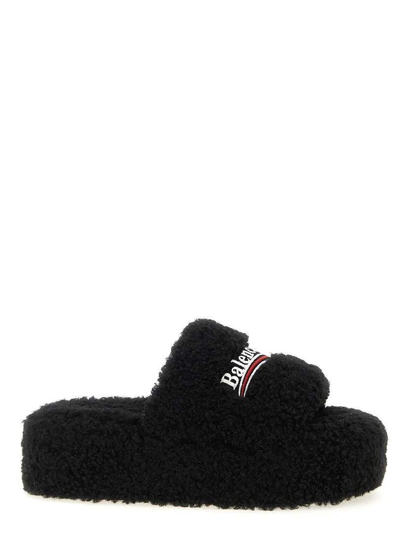 Black Polyester Slides