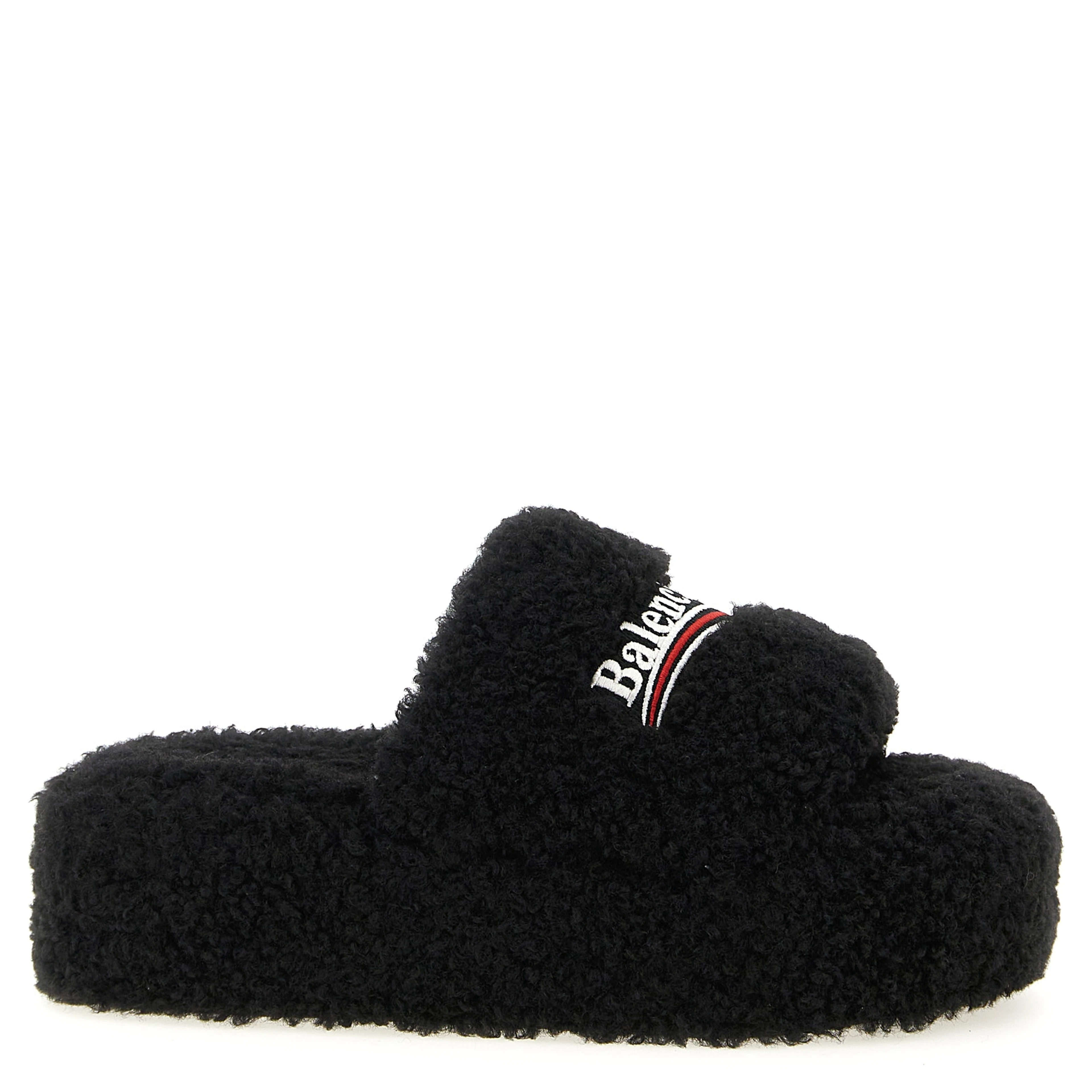Black Polyester Slides