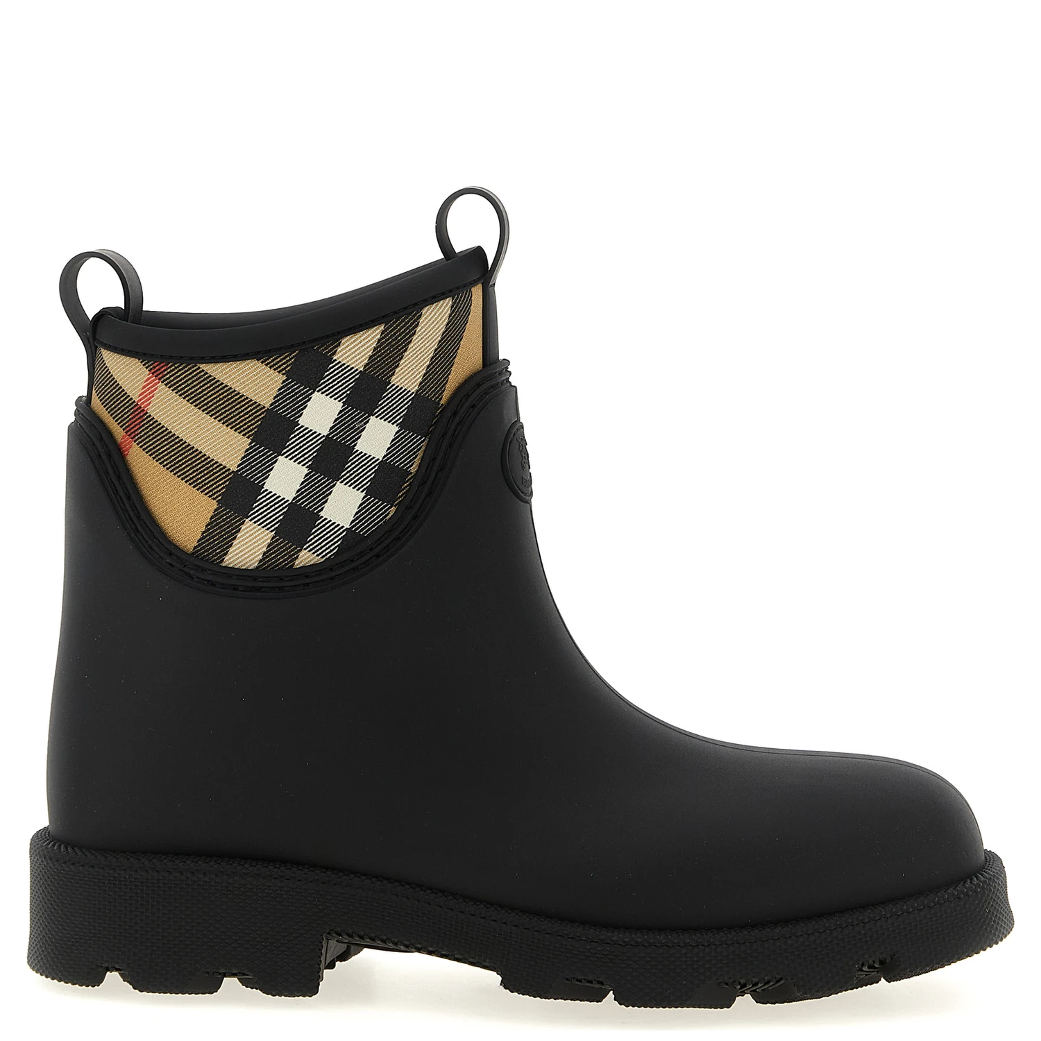Black Rubber Ankle Boots