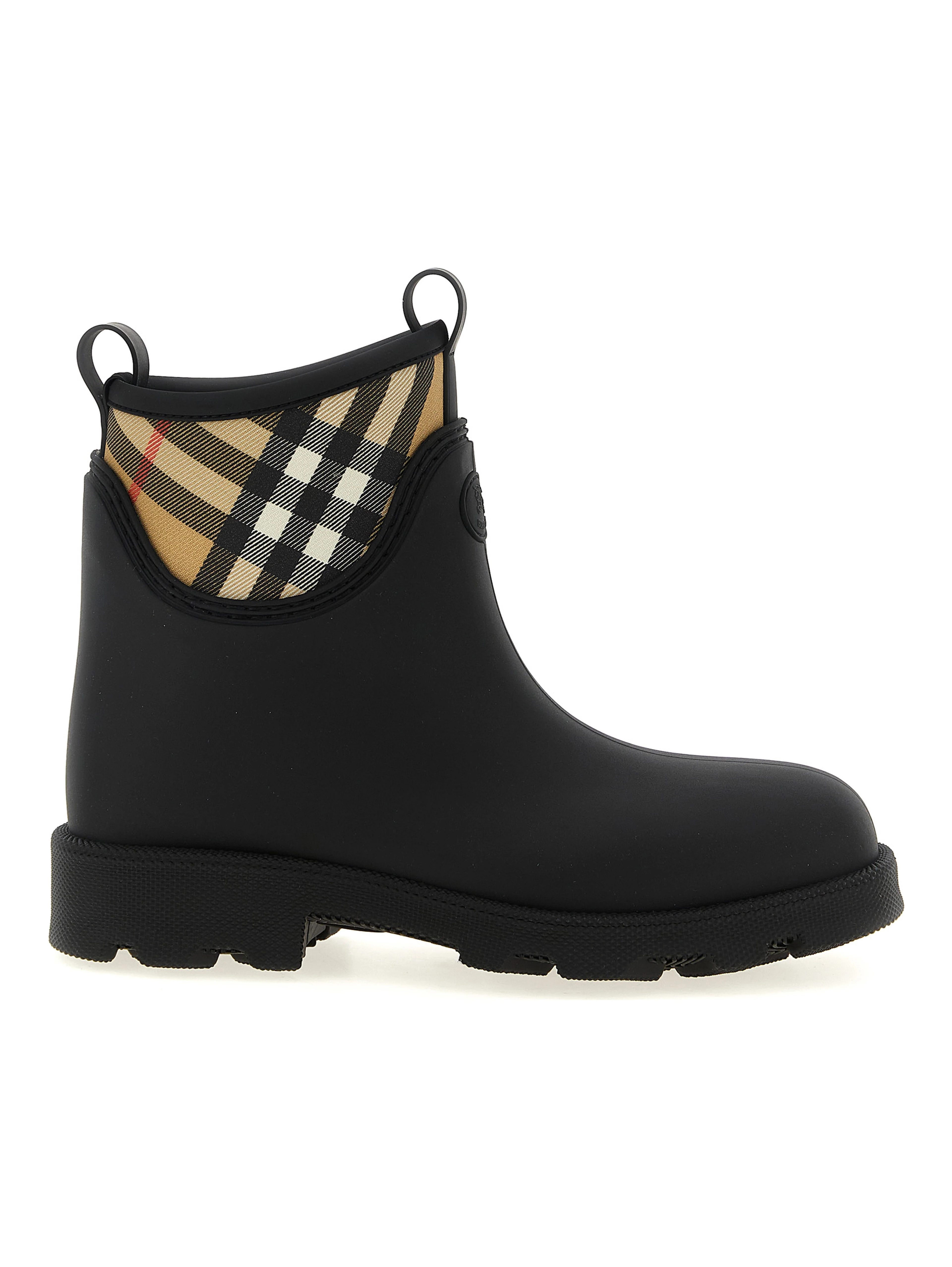 Black Rubber Ankle Boots
