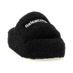 Black Polyester Slides