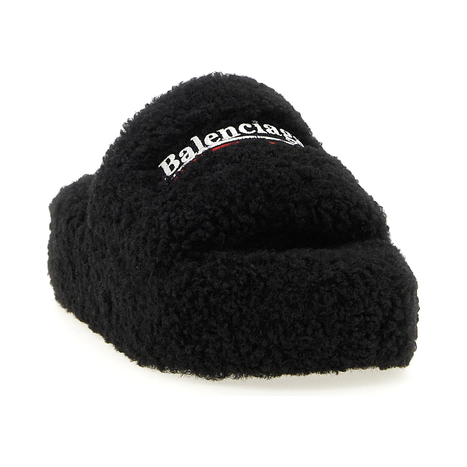 Black Polyester Slides