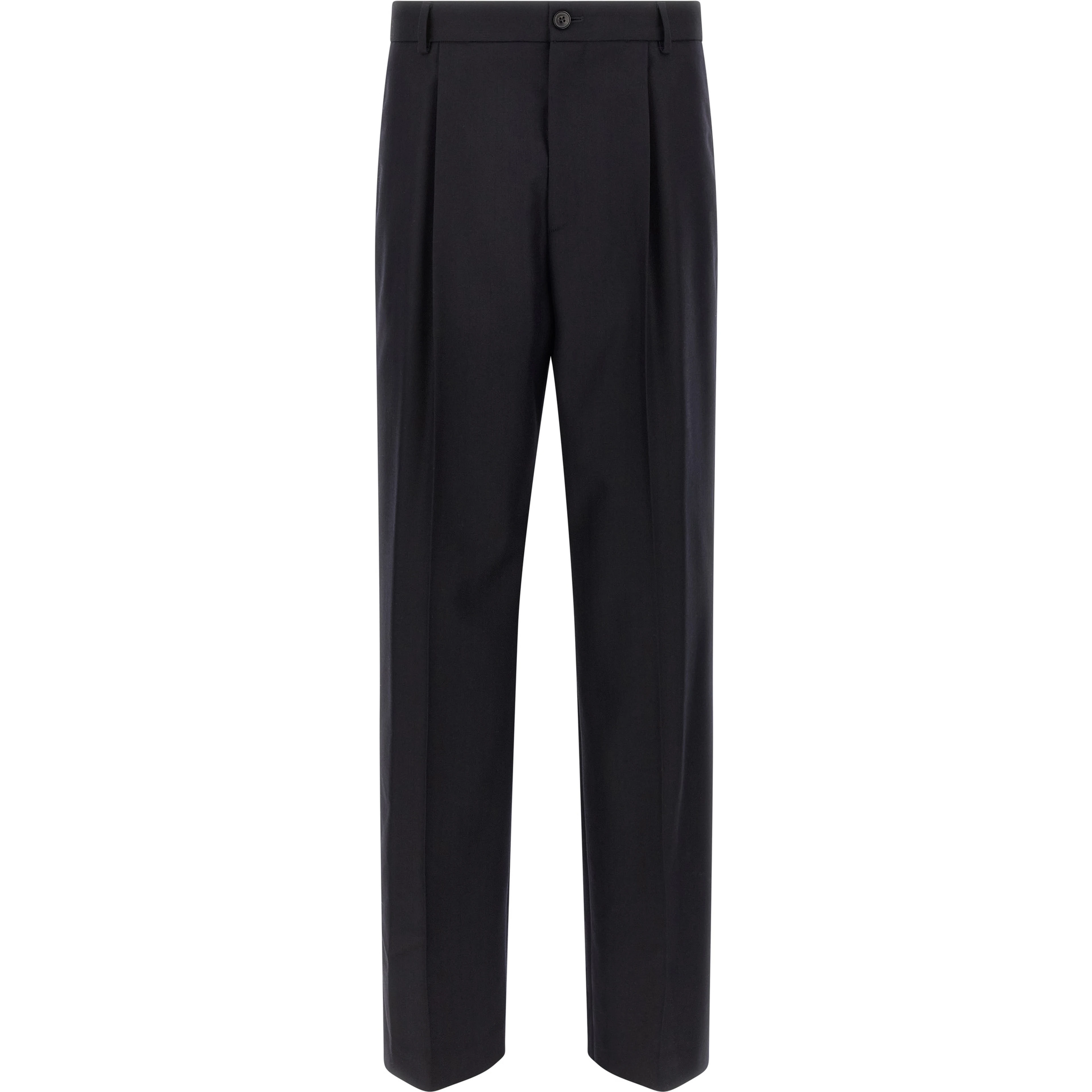 Blue Wool Dress Pants