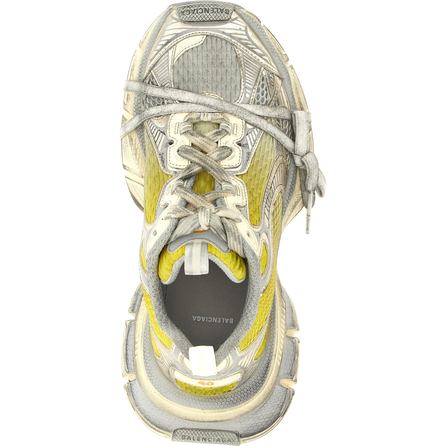 Bicolor Polyethylene Athletic Sneakers