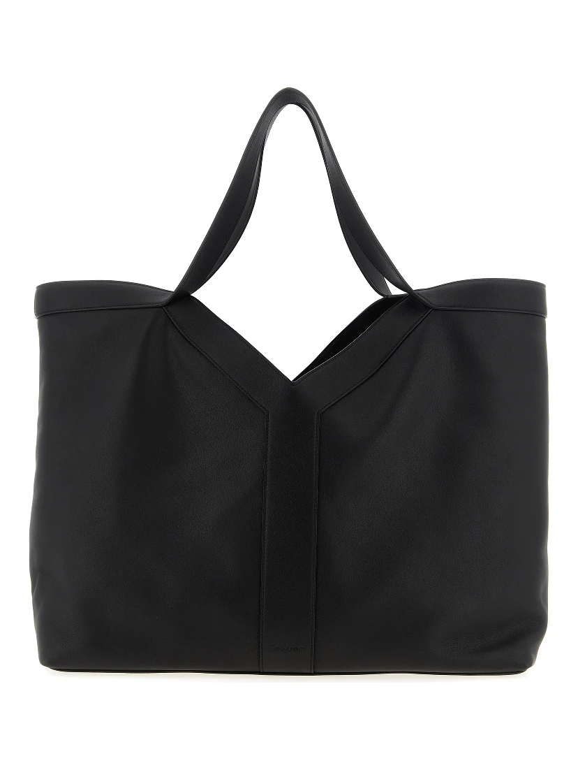Black Calfskin Tote Bag
