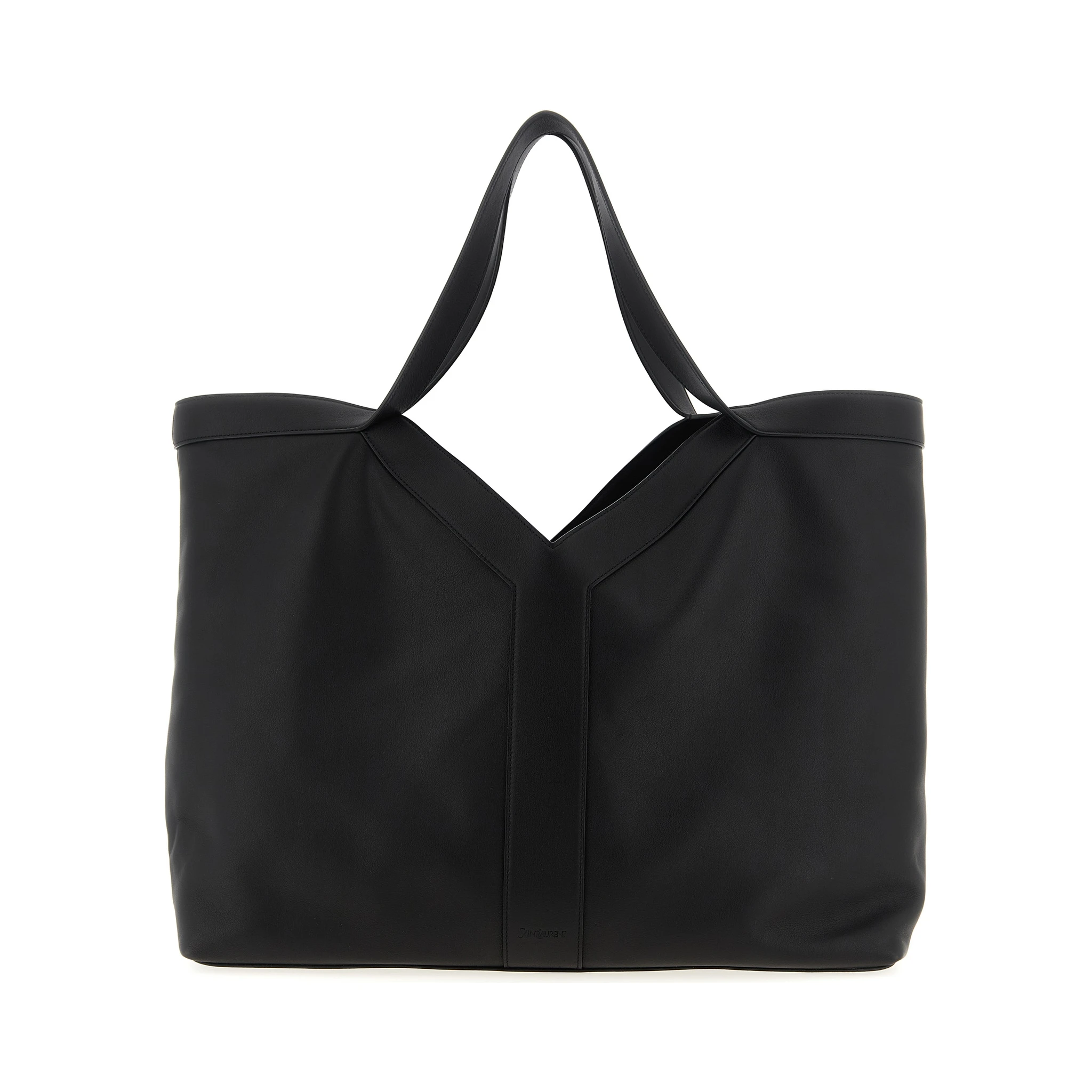 Black Calfskin Tote Bag