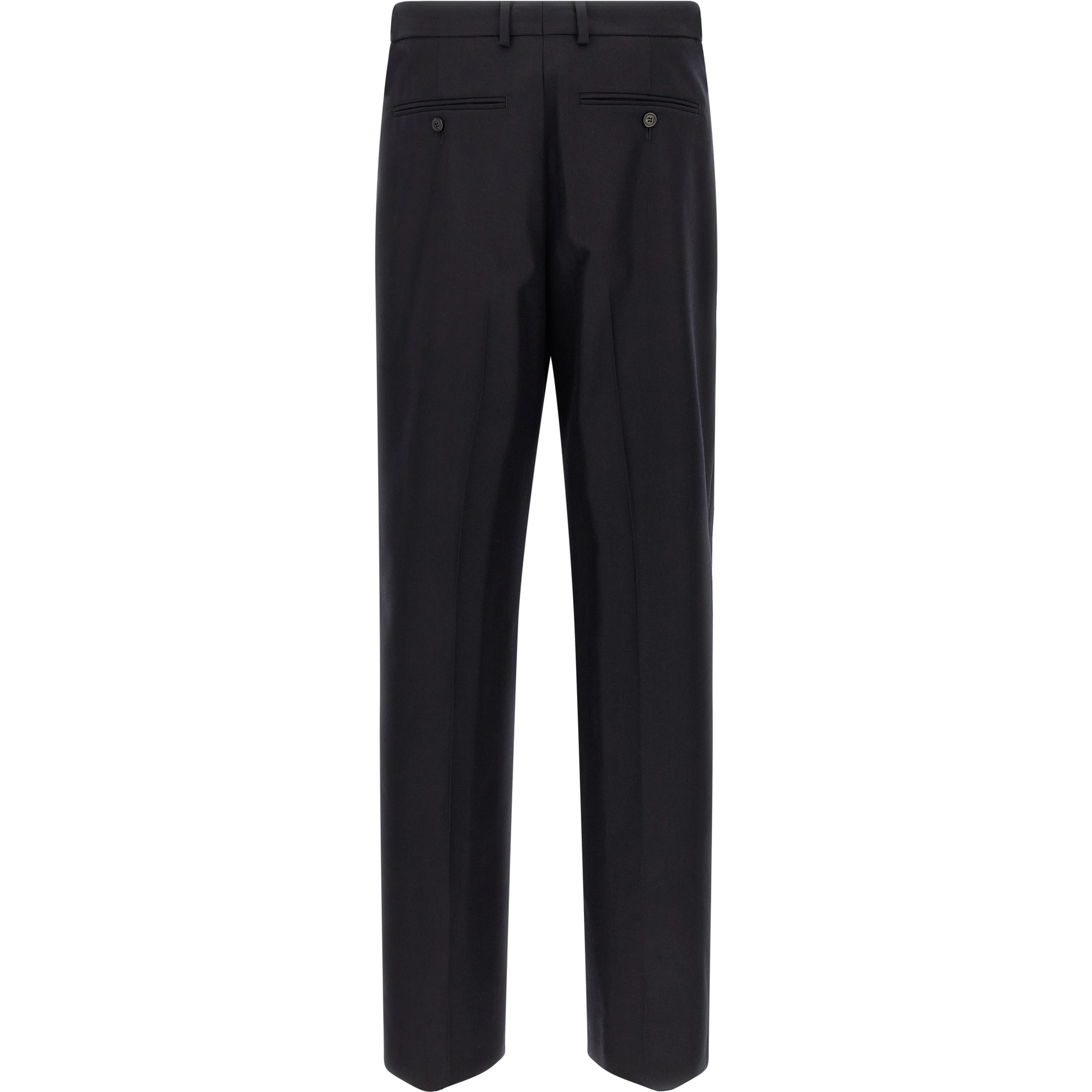 Blue Wool Dress Pants