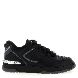Black Calfskin Athletic Sneakers