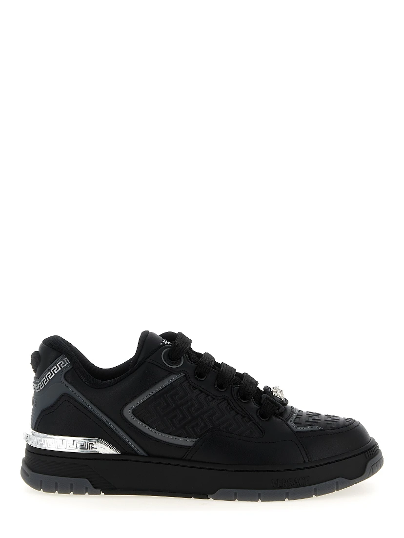 Black Calfskin Athletic Sneakers