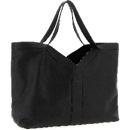 Black Calfskin Tote Bag