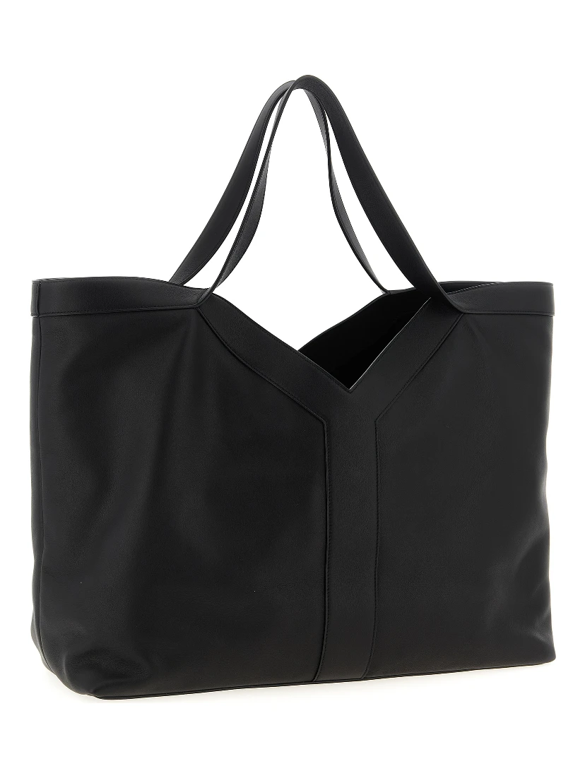 Black Calfskin Tote Bag