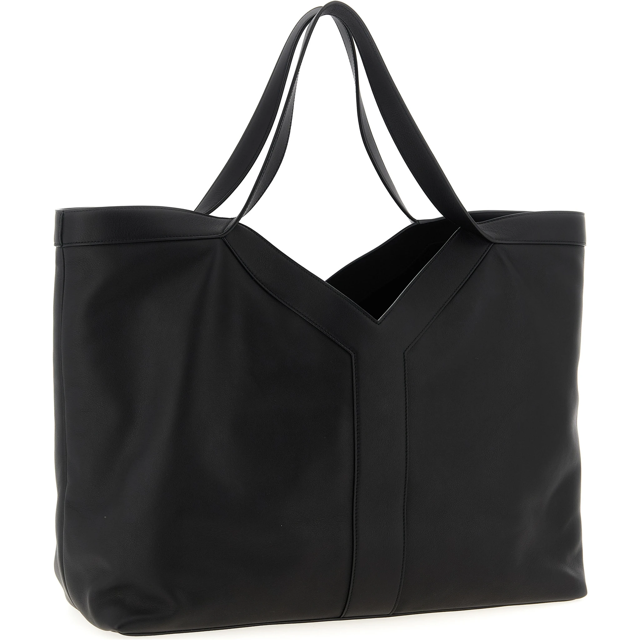 Black Calfskin Tote Bag