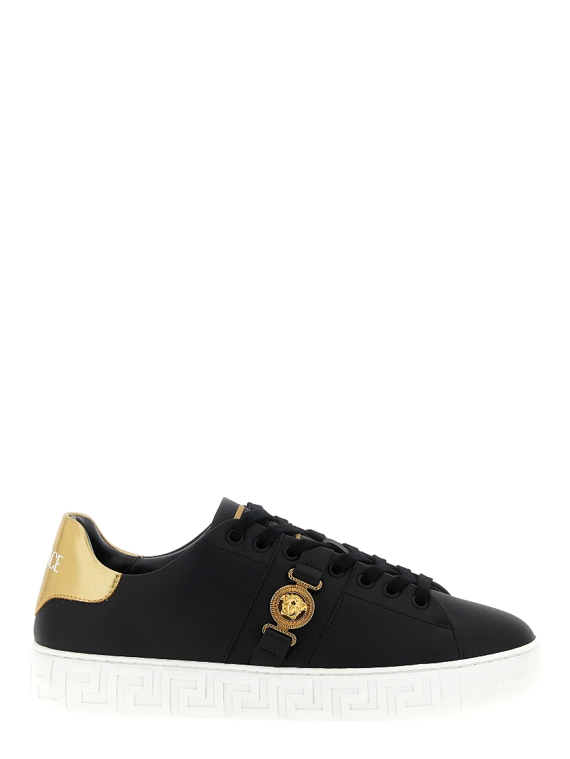 Black Nylon Low Top Sneakers