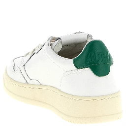 Bicolor Goatskin Low Top Sneakers