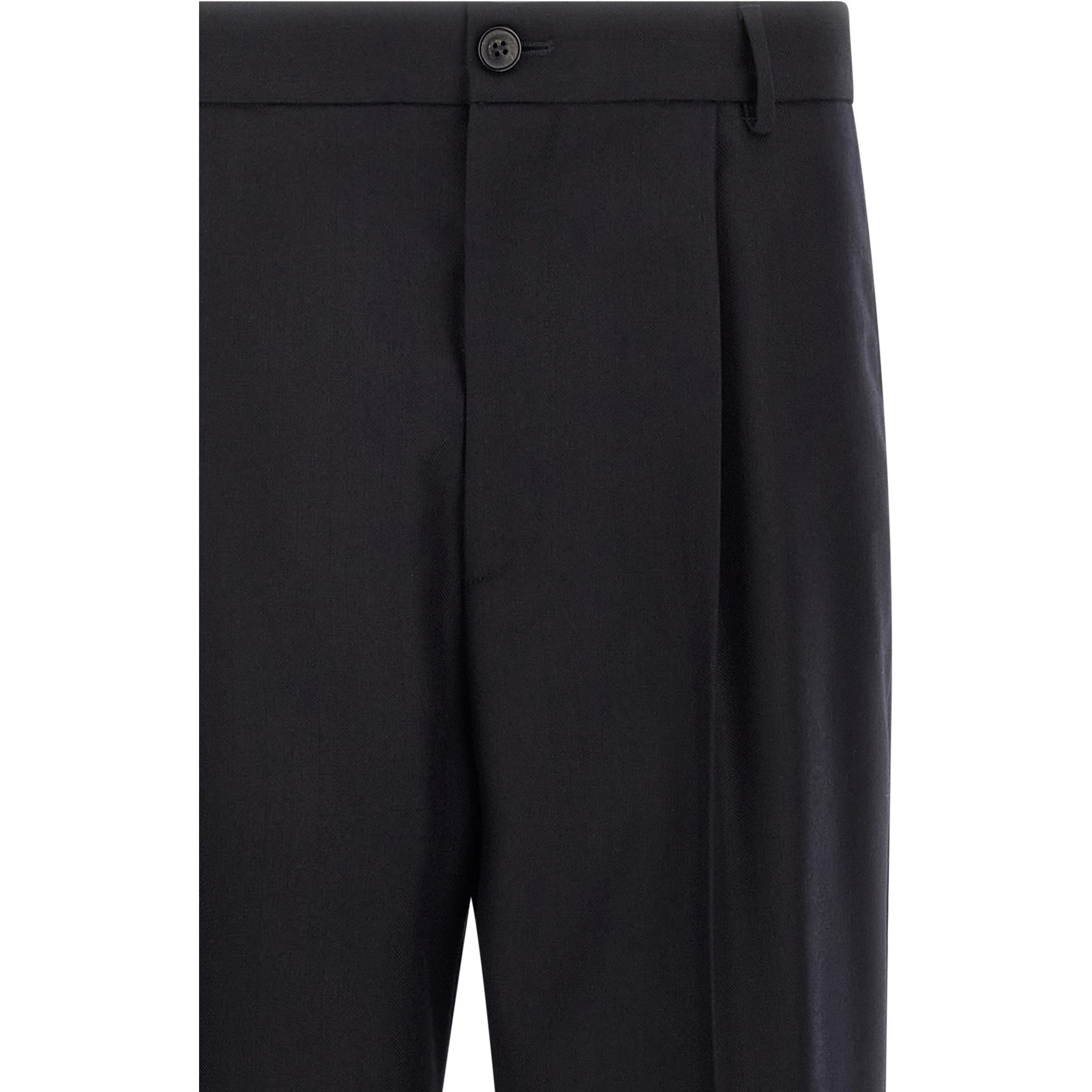 Blue Wool Dress Pants