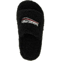 Black Polyester Slides