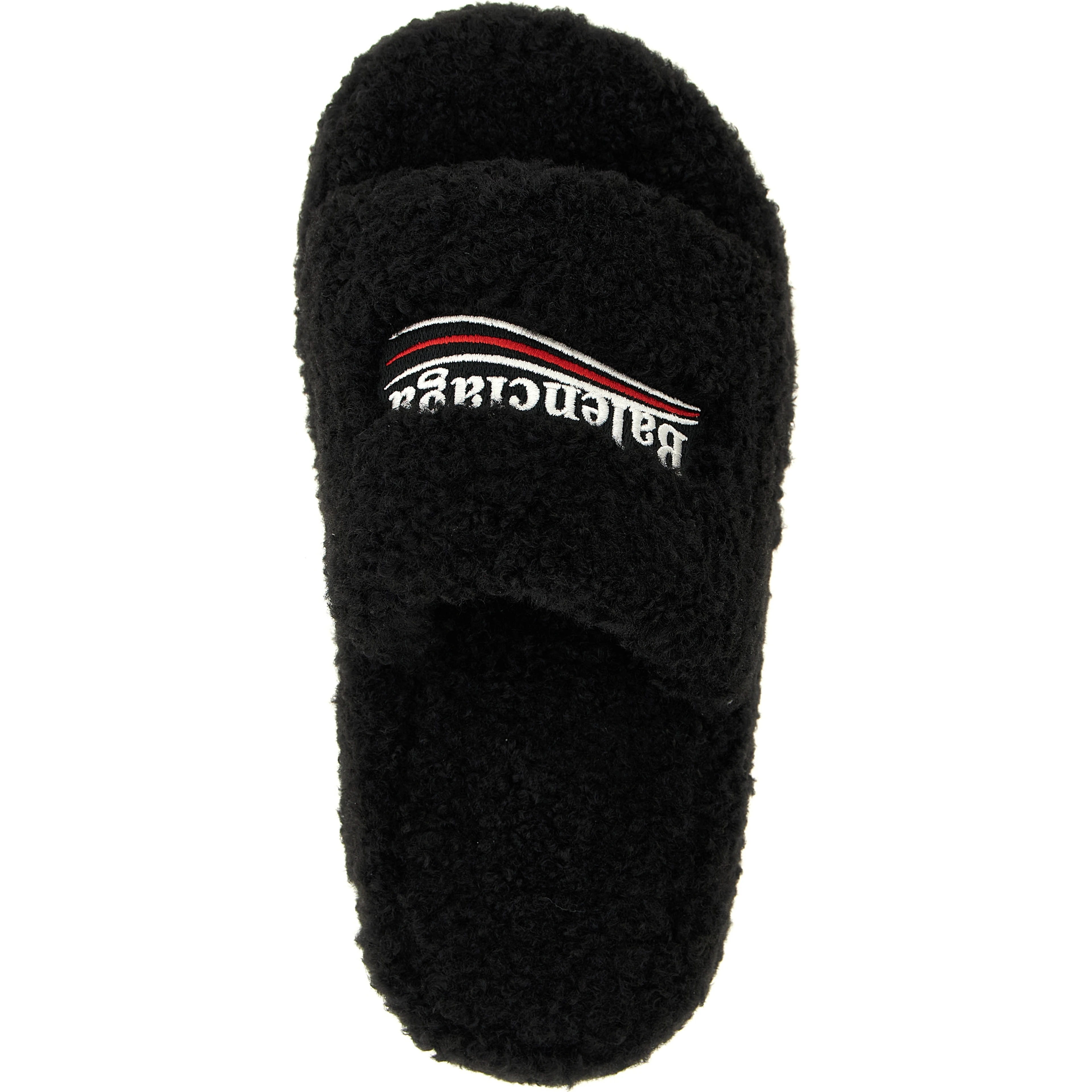 Black Polyester Slides