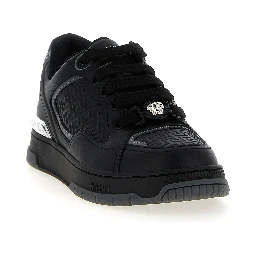 Black Calfskin Athletic Sneakers