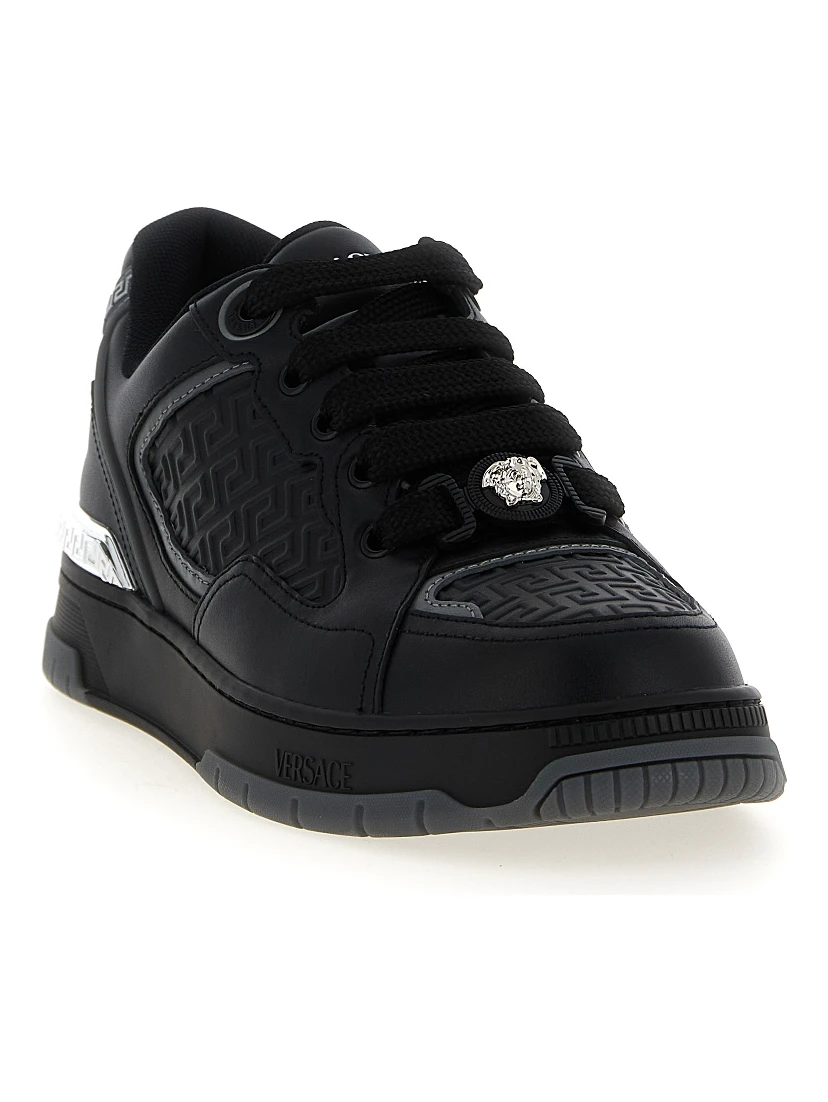 Black Calfskin Athletic Sneakers