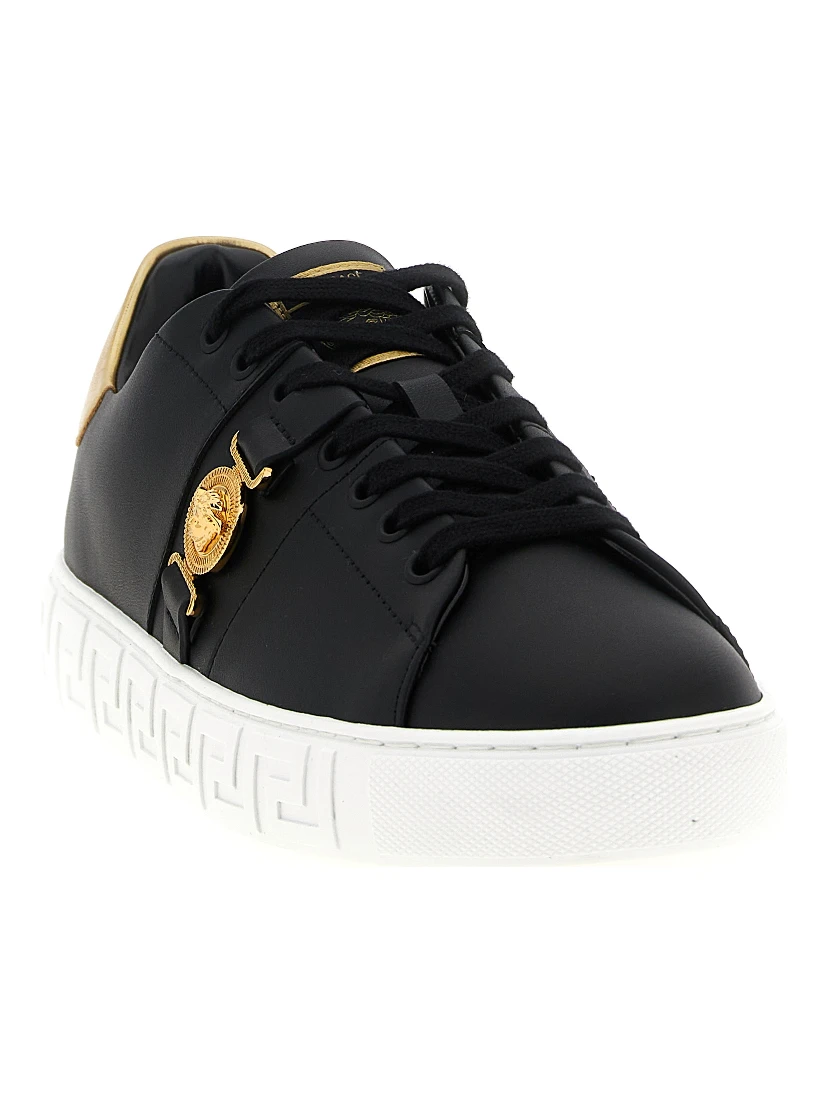 Black Nylon Low Top Sneakers