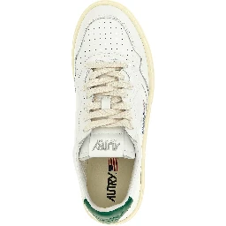 Bicolor Goatskin Low Top Sneakers