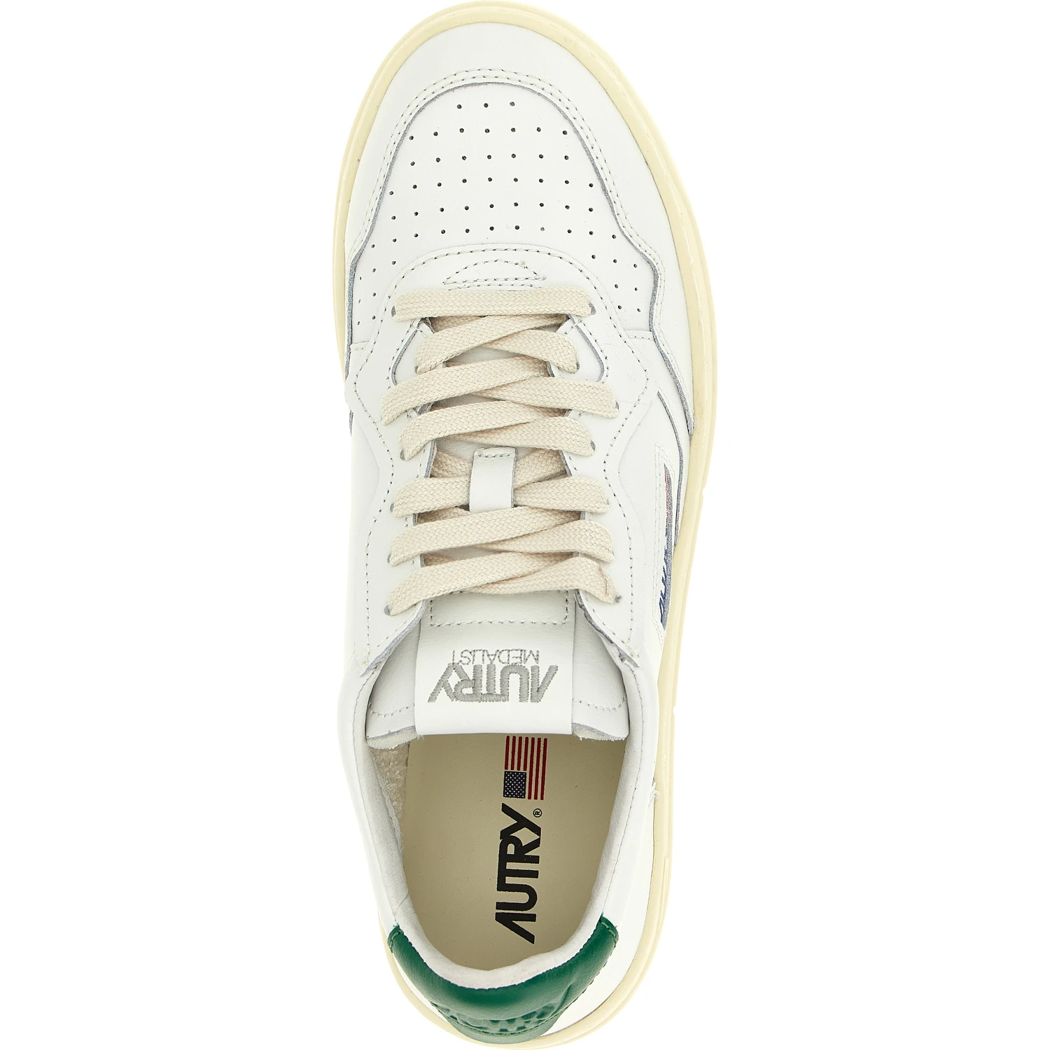 Bicolor Goatskin Low Top Sneakers