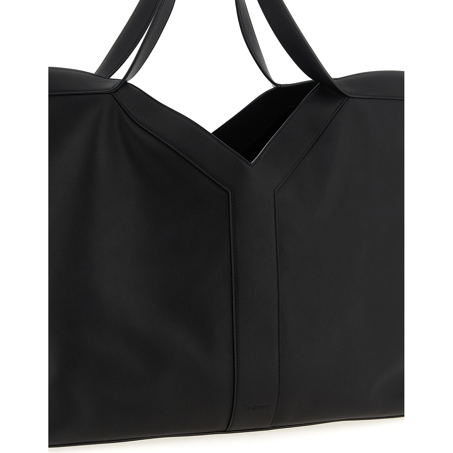 Black Calfskin Tote Bag