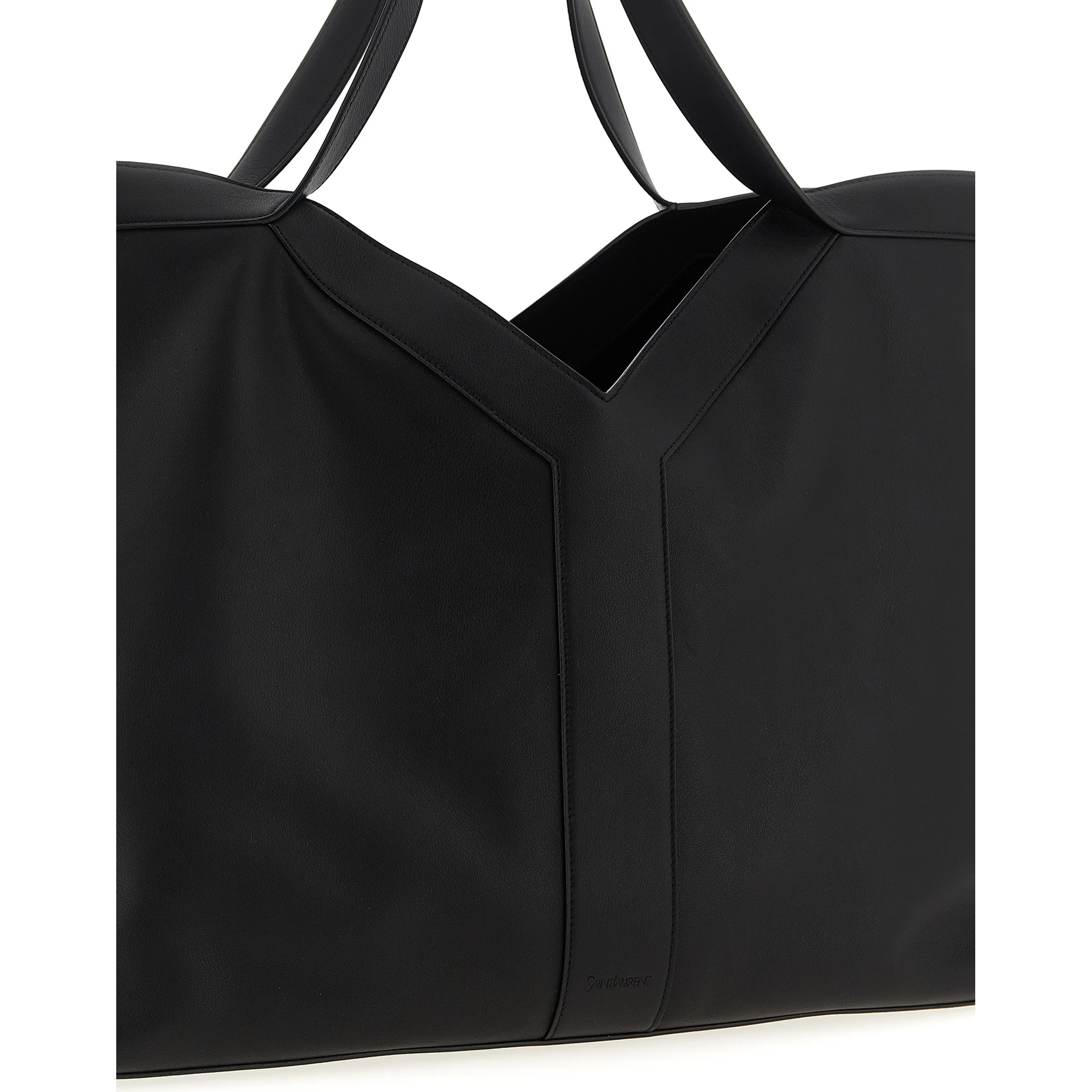 Black Calfskin Tote Bag