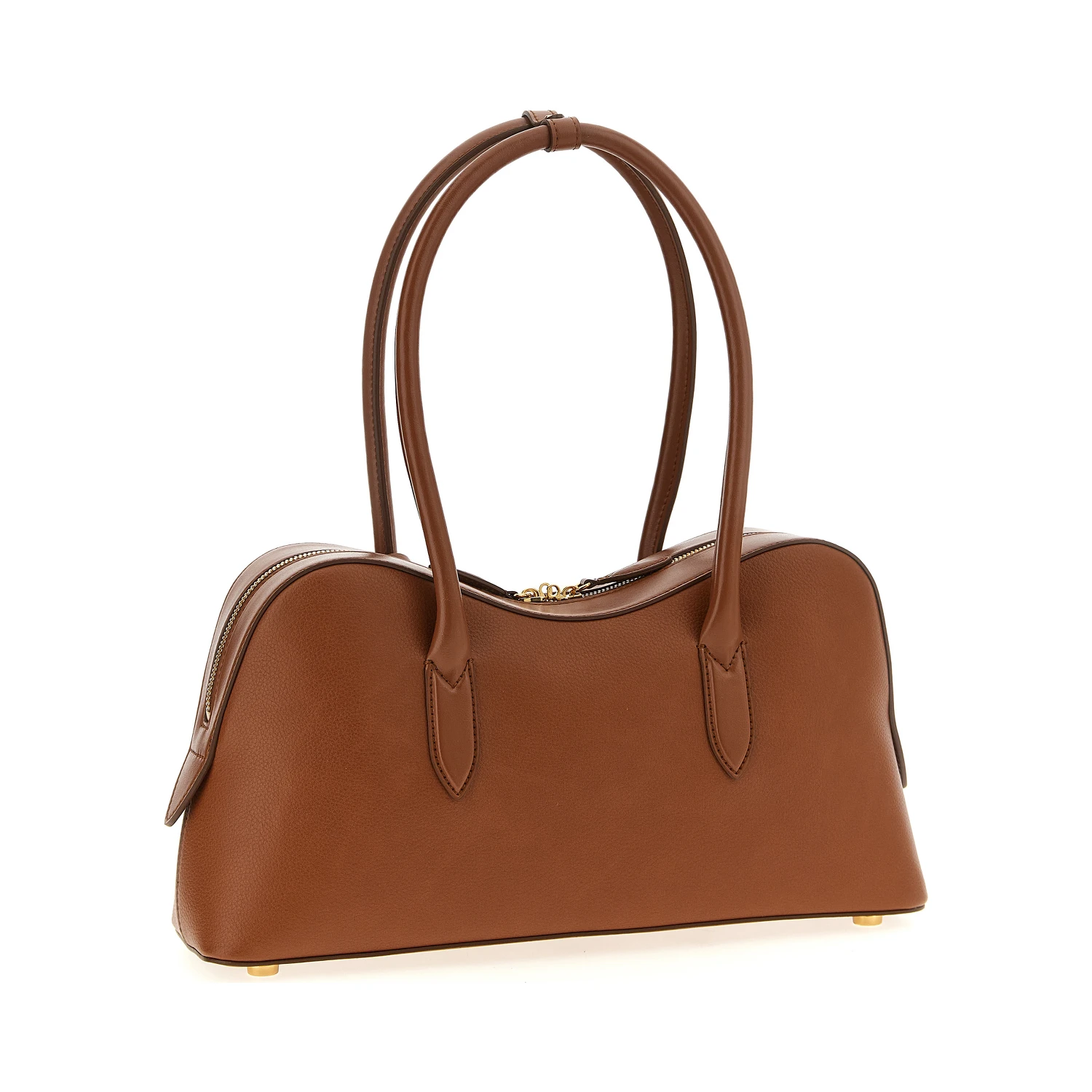 Brown Polyamide Shoulder Bag