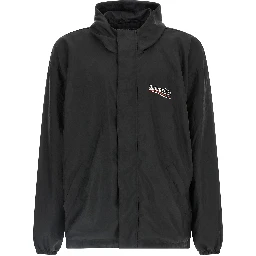 Black Polyester Shell Jacket